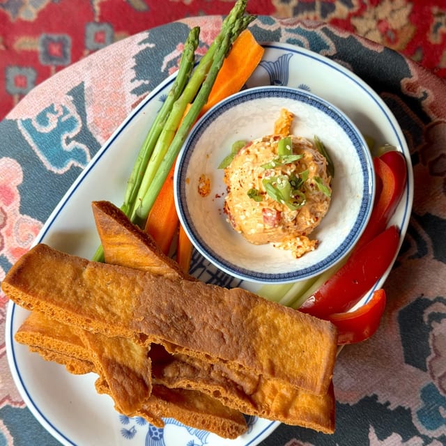 Gochujang Pimento Cheese.